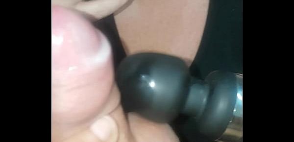 *ruined orgasm* licking the head of my cock to a ruined orgasm.
